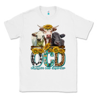 White Obsessive Cow Disorder with Cows Classic Tee - texasbilliewilder