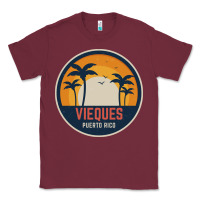 Burgundy Vieques Puerto Rico Classic Tee - minhPixels