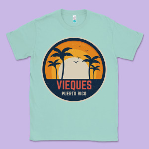 Vieques Puerto Rico Classic Tee Designed By Minhpixels