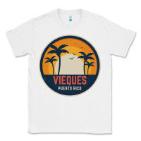 White Vieques Puerto Rico Classic Tee - minhPixels