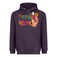 Western Sunflowers Nail Boss Heavyweight Hoodie | Teevron