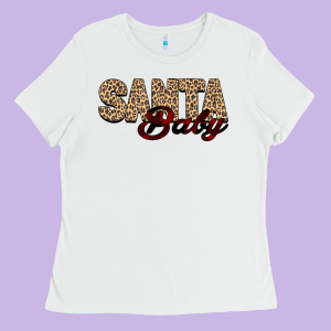 Santa Baby Ladies Tee Designed By Bettercallsaul