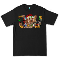 Black Cockapoo Christmas Joy Premium Tee - RanaPortraitStore