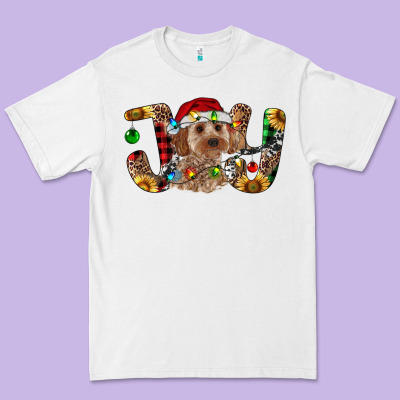 Cockapoo Christmas Joy Premium Tee Designed By Ranaportraitstore
