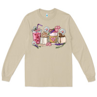 Mushroom Mama coffee cup mother's day Long Sleeve Tee - HowdyJamesFarm