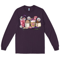 Plum Mama coffee cup mother's day Long Sleeve Tee - HowdyJamesFarm