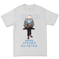 Dove Grey Bernie it's Cold Outside Premium Tee - Bettercallsaul