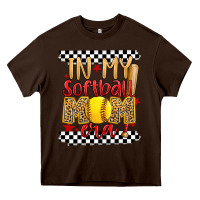 Chocolate Brown in my softball mom era Heavy Core Tee - Artiststas