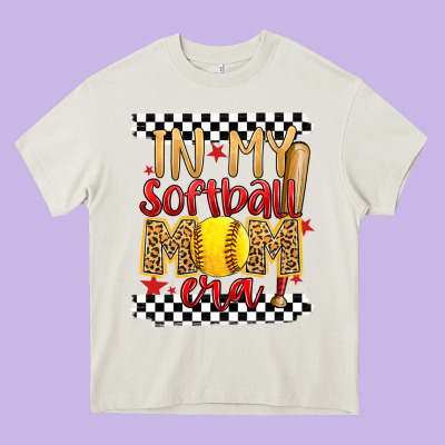 In My Softball Mom Era Heavy Core Tee Designed By Artiststas