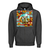 Charcoal Heather Charolais Calf Gemstone Zipper Hoodie - LillyAllenDesigns