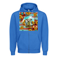 True Royal Charolais Calf Gemstone Zipper Hoodie - LillyAllenDesigns