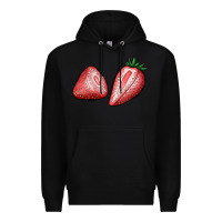 Black strawberries Premium Hoodie - BundleAndBundleShop