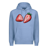 Colony Blue strawberries Premium Hoodie - BundleAndBundleShop