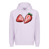 Lilac strawberries Premium Hoodie - BundleAndBundleShop