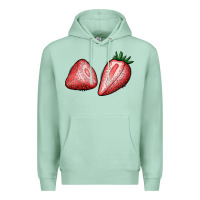 Seafoam strawberries Premium Hoodie - BundleAndBundleShop