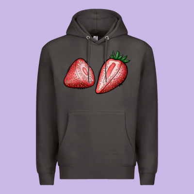 Strawberries Premium Hoodie Designed By Bundleandbundleshop