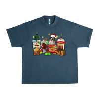 Midnight Navy Christmas coffee cups with Saint Bernard Urban Heavy Tee - RanaPortraitStore