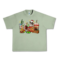 Oil Green Christmas coffee cups with Saint Bernard Urban Heavy Tee - RanaPortraitStore