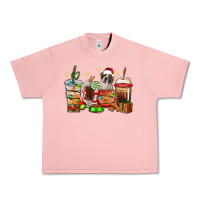 Salmon Christmas coffee cups with Saint Bernard Urban Heavy Tee - RanaPortraitStore