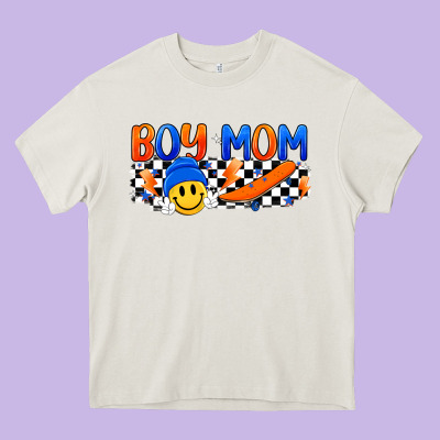 Boy Mom Heavy Core Tee Designed By Artiststas
