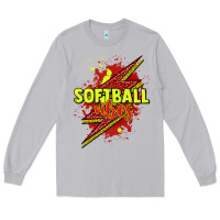 Moon Dust Softball vibes lightning bolt Long Sleeve Tee - HowdyJamesFarm