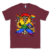 Burgundy Pride ribbon Classic Tee - NancyCooperArtShop