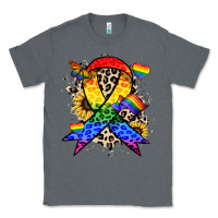 Charcoal Heather Pride ribbon Classic Tee - NancyCooperArtShop