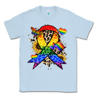Dusty Blue Pride ribbon Classic Tee - NancyCooperArtShop