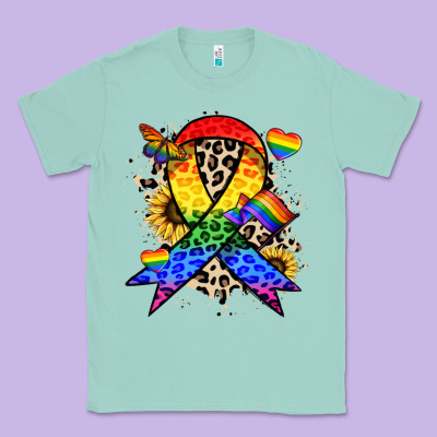 Pride Ribbon Classic Tee Designed By Nancycooperartshop