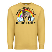 Antique Gold i'm the rainbow sheep of the family suffolk sheep black face sheep Premium Sweatshirt - Artiststas