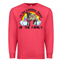 Cardinal i'm the rainbow sheep of the family suffolk sheep black face sheep Premium Sweatshirt - Artiststas