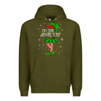 Army Green matching family group i'm the jovie elf christmas t shirt Premium Hoodie - minhPixels
