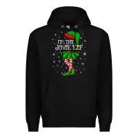 Black matching family group i'm the jovie elf christmas t shirt Premium Hoodie - minhPixels