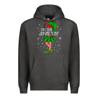 Charcoal Heather matching family group i'm the jovie elf christmas t shirt Premium Hoodie - minhPixels