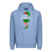Colony Blue matching family group i'm the jovie elf christmas t shirt Premium Hoodie - minhPixels