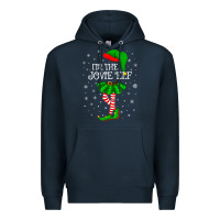 Navy matching family group i'm the jovie elf christmas t shirt Premium Hoodie - minhPixels