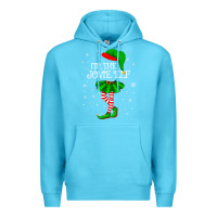 Ocean Blue matching family group i'm the jovie elf christmas t shirt Premium Hoodie - minhPixels