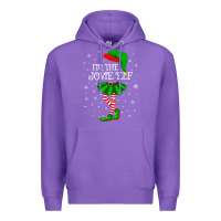 Purple matching family group i'm the jovie elf christmas t shirt Premium Hoodie - minhPixels