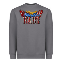 Storm American Babe With Sunflowers Heavyweight Sweatshirt - LillyAllenDesigns