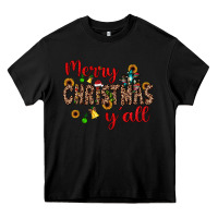 Black merry christmas y'all Heavy Core Tee - JahusDesignShop