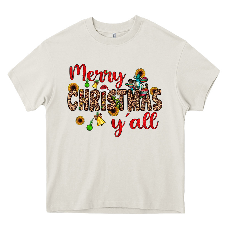 Merry Christmas Y'all Heavy Core Tee by JahusDesignShop | Teevron