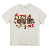 Cream merry christmas y'all Heavy Core Tee - JahusDesignShop
