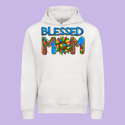 Blessed Mom Autism Urban Hoodie Designed By Adodesignshop