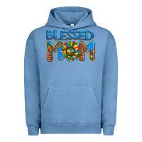Pigment Pebble Blue blessed mom autism Urban Hoodie - AdoDesignShop
