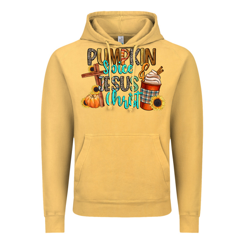 Pumpkin Spice And Jesus Christ Vintage Hoodie by CowGirlArtShop | Teevron