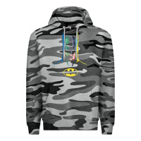 Slate Camo B.At.Man 80 Years Many Faces Premium Hoodie - minhPixels
