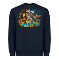 Navy Happy Fall Y'all Owl Heavyweight Sweatshirt - LillyAllenDesigns