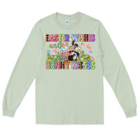Matcha Easter wishes and bunny kisses Easter gnomies  Eas Long Sleeve Tee - CowGirlArtShop