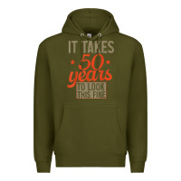 Army Green 50 years old 50th birthday gifts for men and women Premium Hoodie - minhPixels