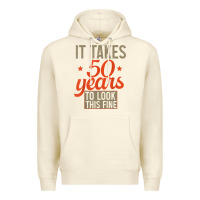 Sandshell 50 years old 50th birthday gifts for men and women Premium Hoodie - minhPixels